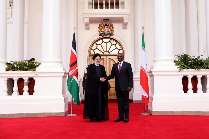 رئیسی و رئیس جمهور کنیا