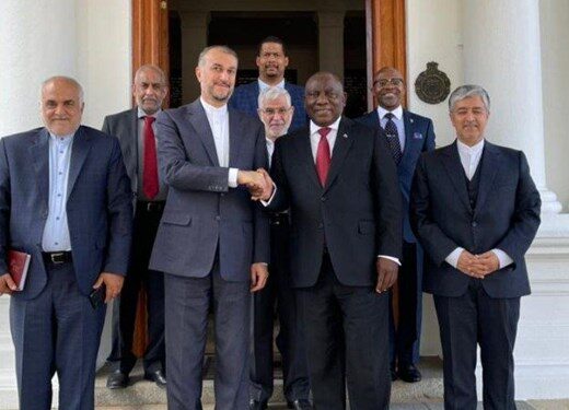 امیرعبداللهیان با رئیس جمهور آفریقای جنوبی دیدار کرد